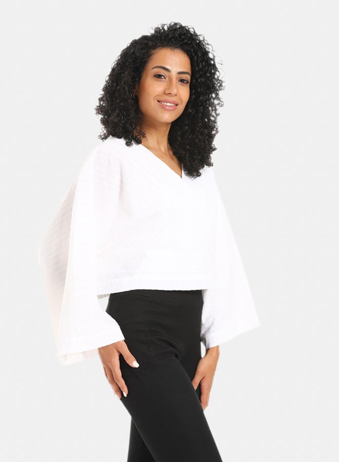Azul Waist Legnth Crossed Blouse - Image 1